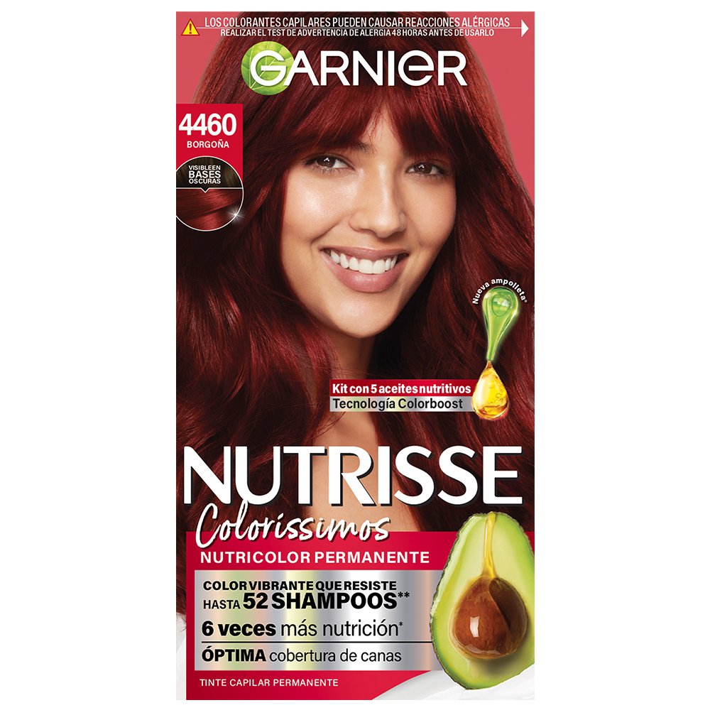 GARNIER, GARNIER NUTRISSE, NUTRISSE, NUTRISSE COLORÍSSIMOS, TINTE PARA CABELLO, COLORACIÓN DE CABELLO, COLORACIÓN NUTRISSE, TINTE EN CASA, TINTE CRUELTY FREE